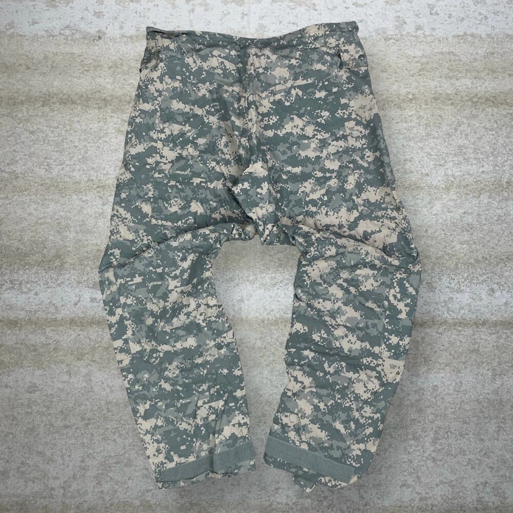 Vintage 90s Military Tactical Pants 36x32 Baggy Digital Camo Rain Shell Medium